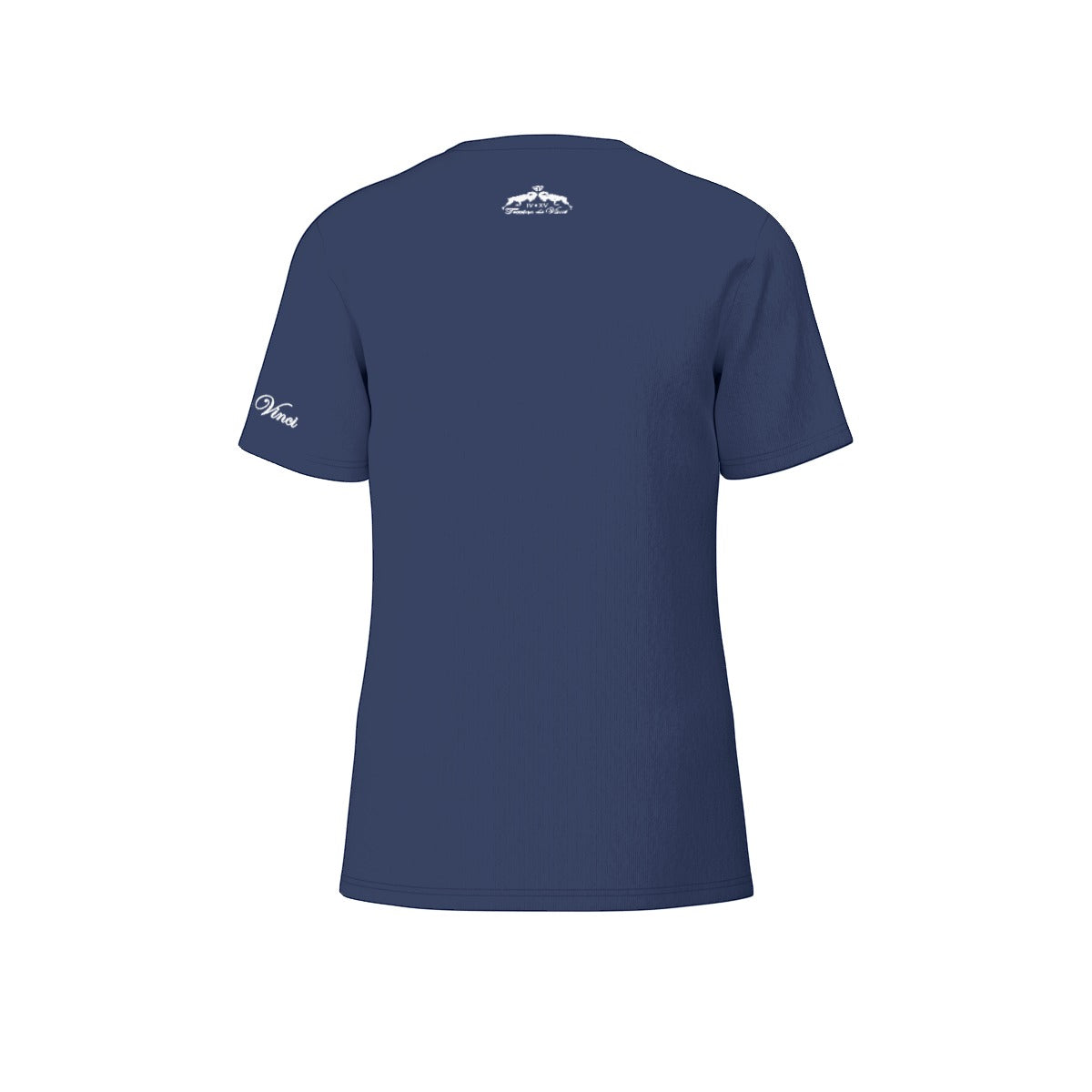 Logo print tee (left chest) - Navy blue