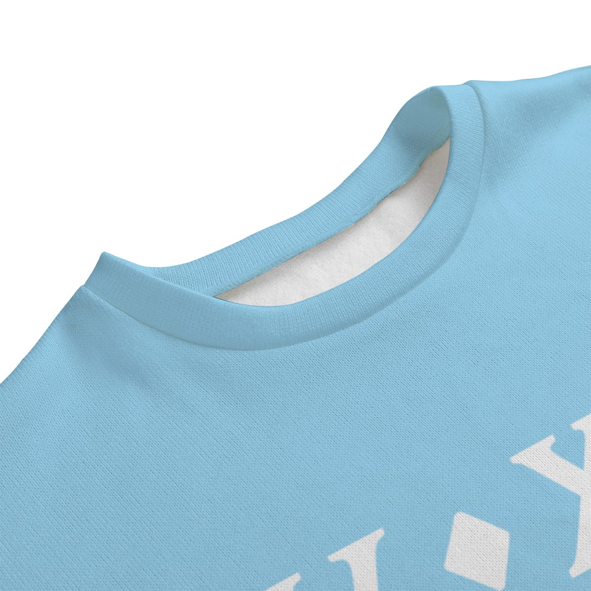 Baby Blue - IV XV Unisex Drop-shoulder Knitted Fleece Sweater