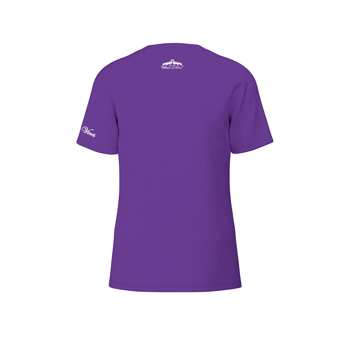 Logo print tee (left chest) - Purple