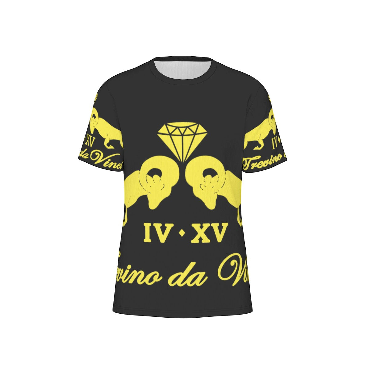 Logo Print Tee - Black & Yellow