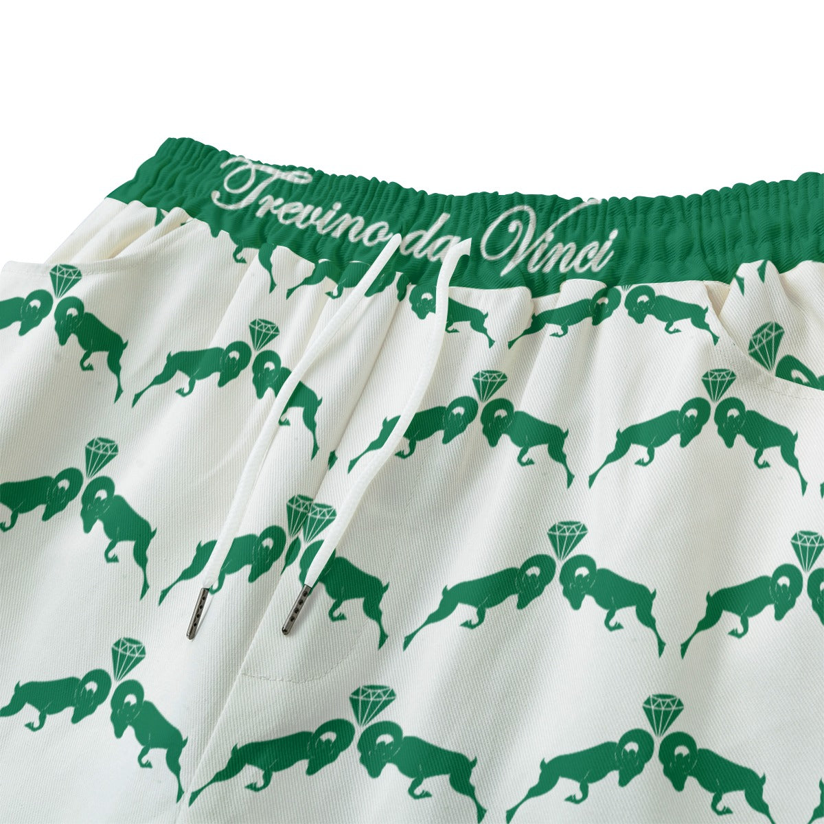 Monogram Shorts - White/Green