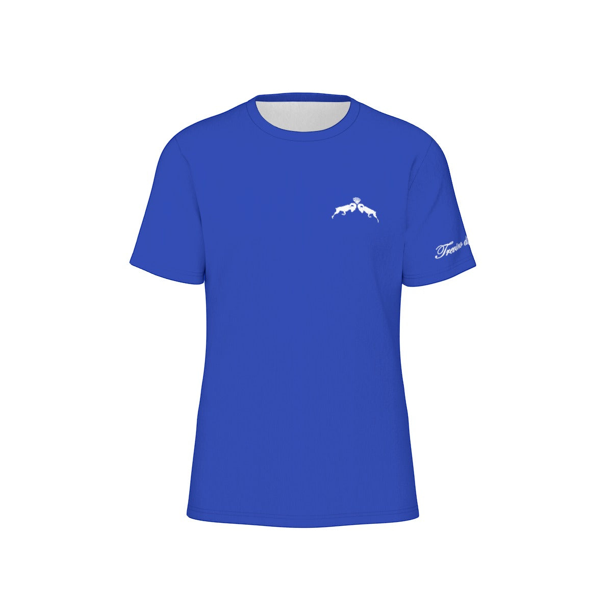 Logo print tee (left chest) - Royal blue