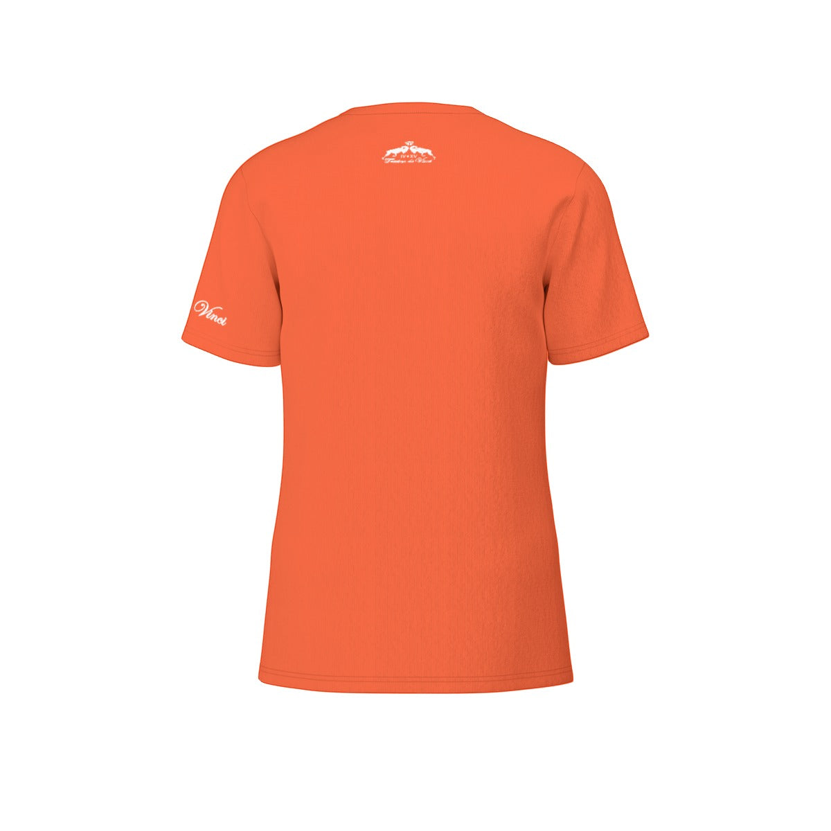 Logo print tee (left chest) - Orange