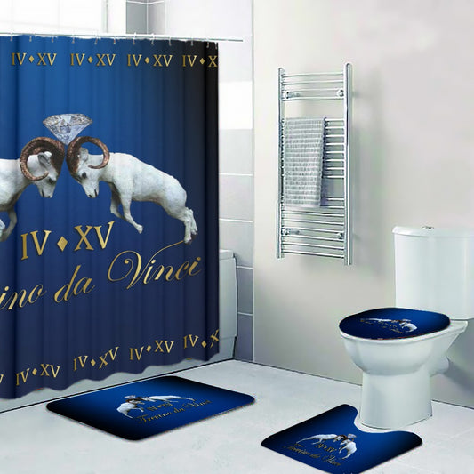 Royal Blue - IV XV Four-piece Premium Bathroom Set