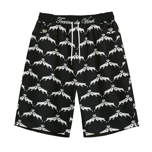 Monogram Shorts - Black/White