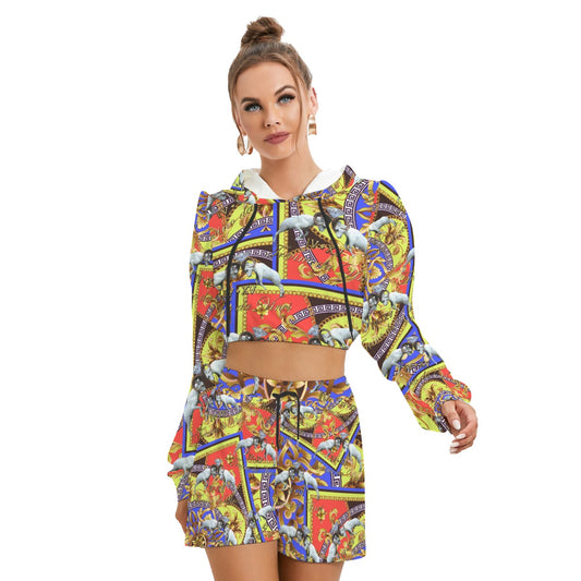 Kaleidovision - Fleece Hoodie and Shorts Set