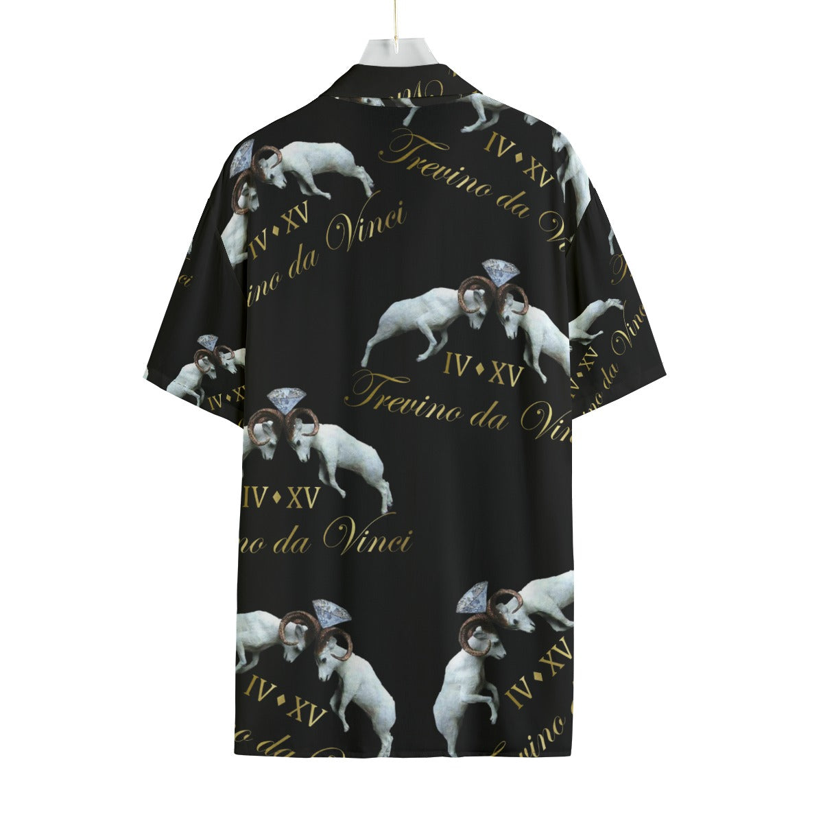 Trevino da Vinci Gold Monogram Button Down