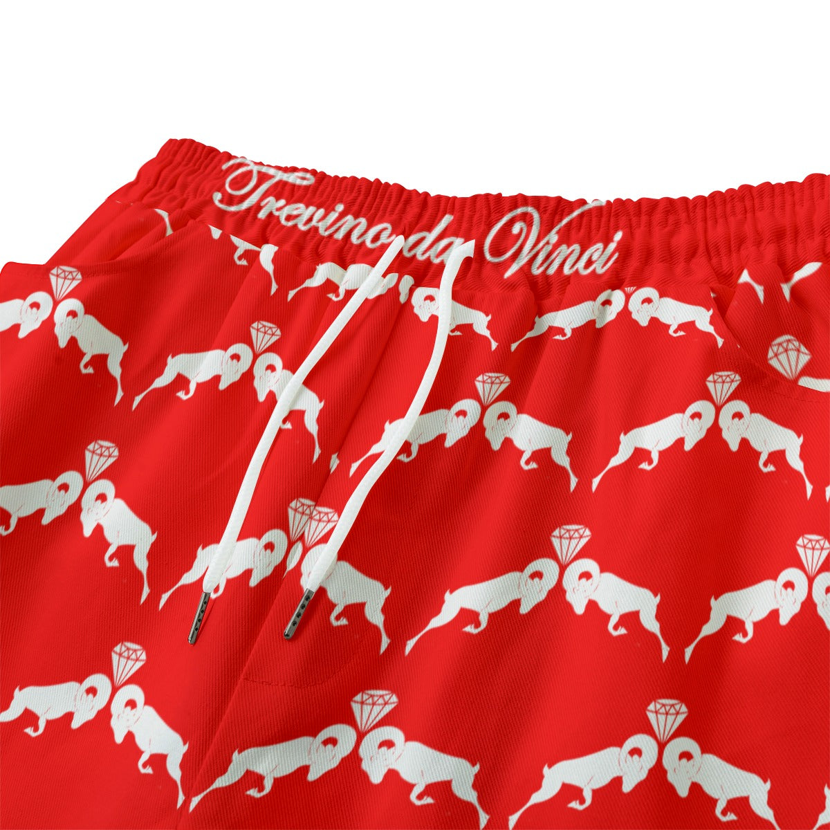 Monogram Shorts - RED/WHITE