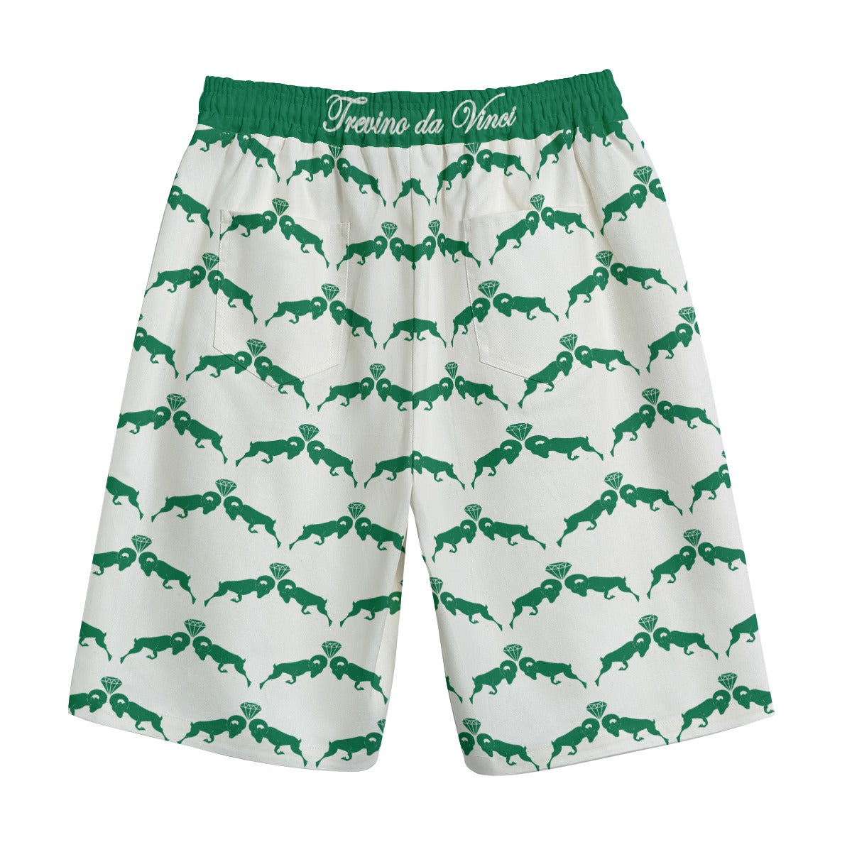 Monogram Shorts - White/Green