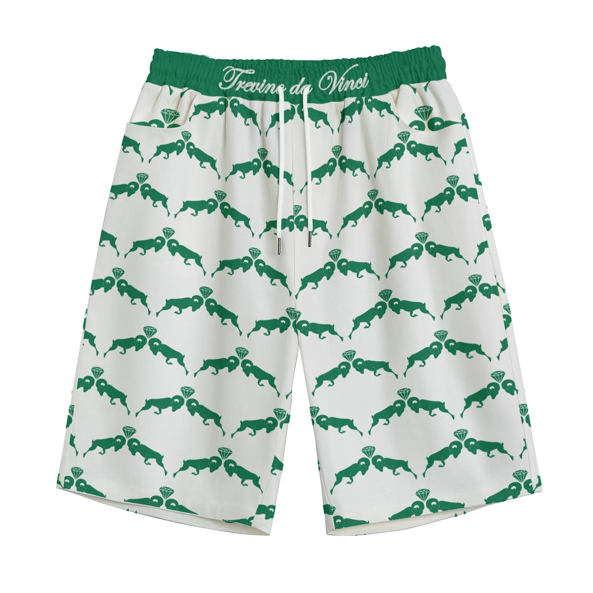 Monogram Shorts - White/Green