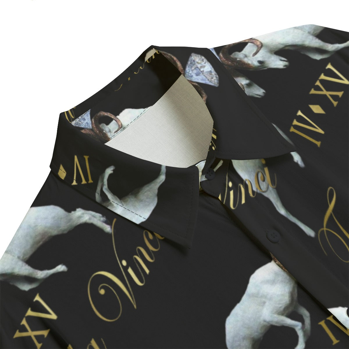 Trevino da Vinci Gold Monogram Button Down