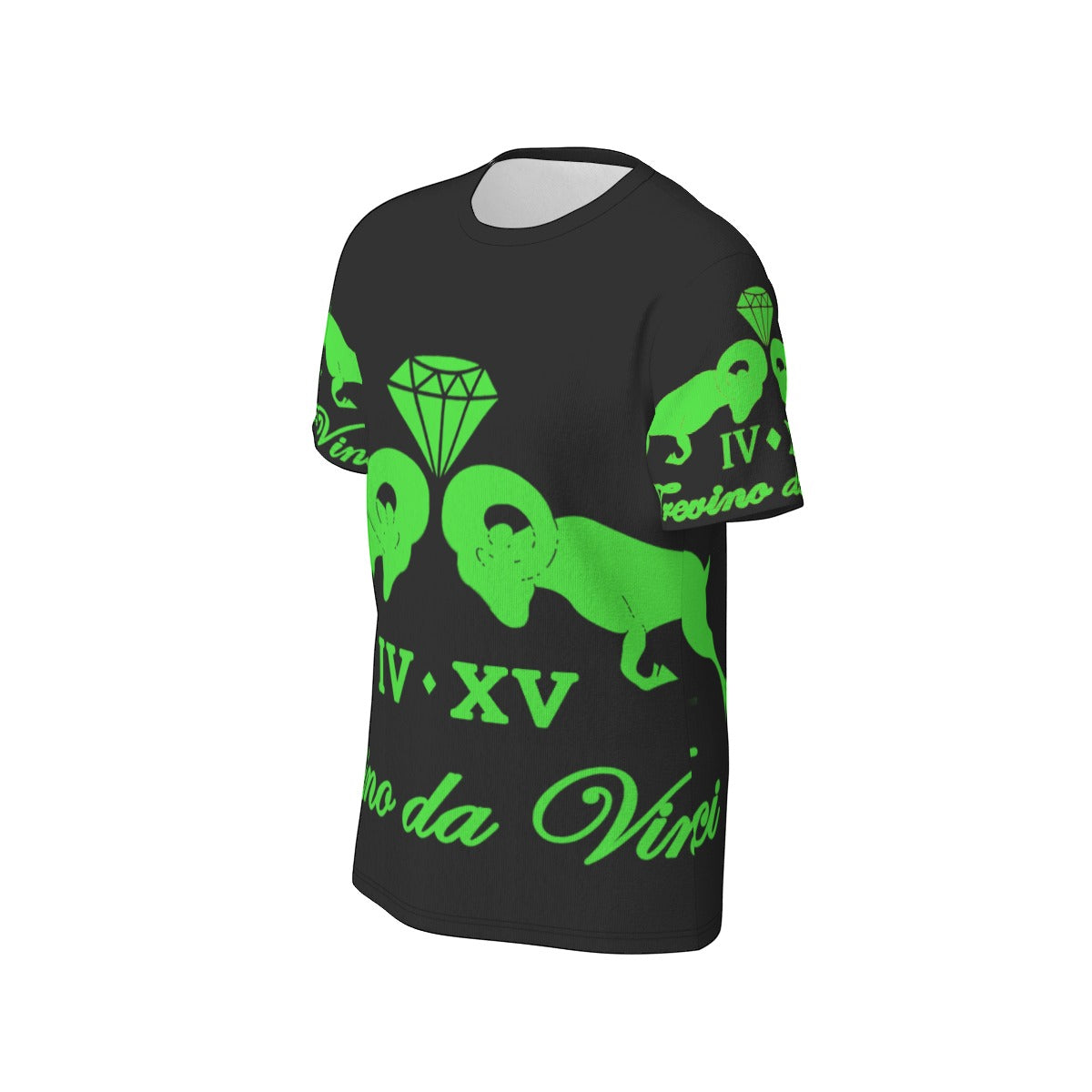 Logo Print Tee - Black & Lime Green