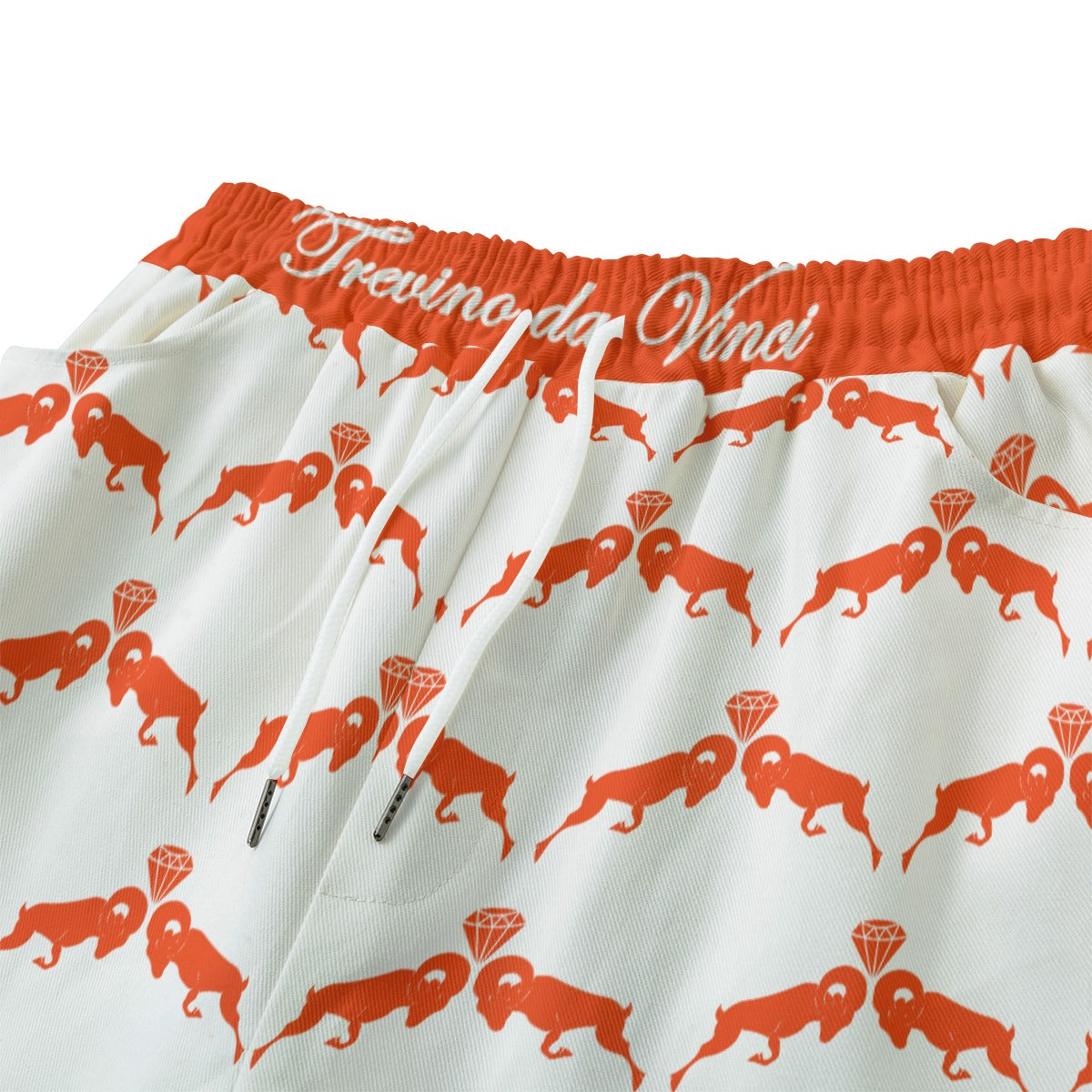 Monogram Shorts - White/Orange