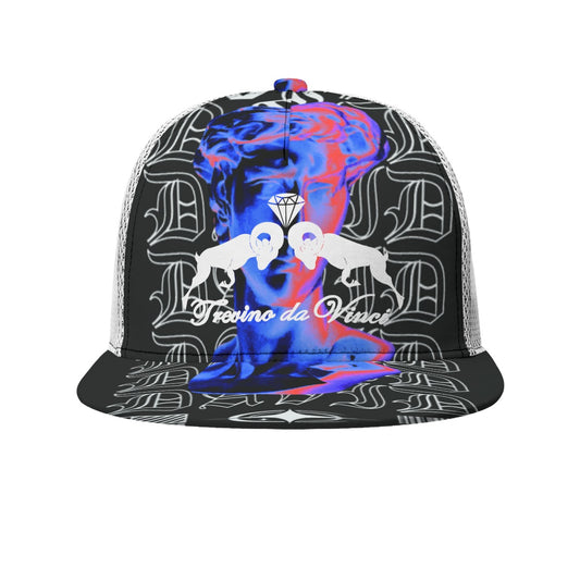 Psalms of David - Black Buckle Flat-brimmed Mesh Cap With Box