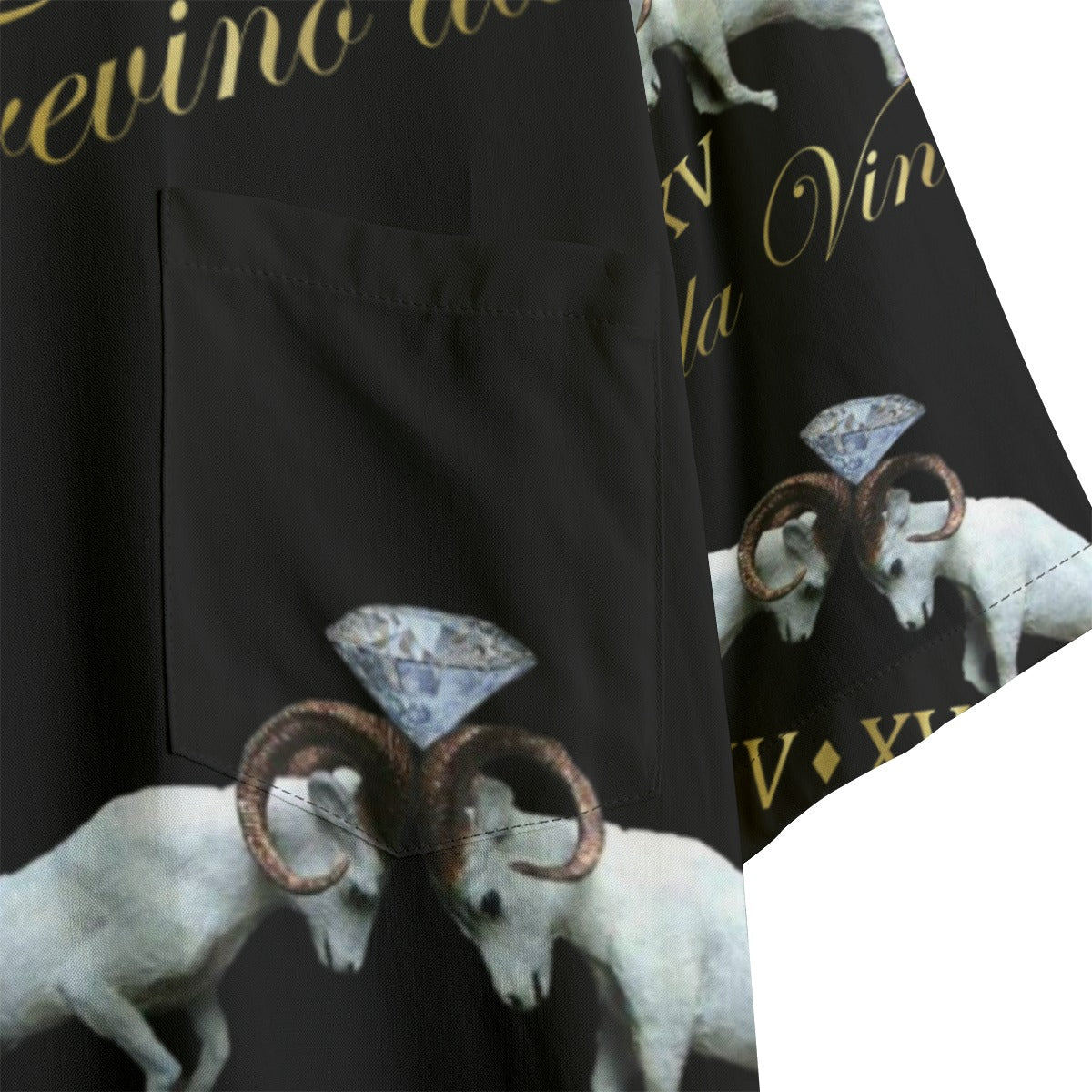 Trevino da Vinci Gold Monogram Button Down