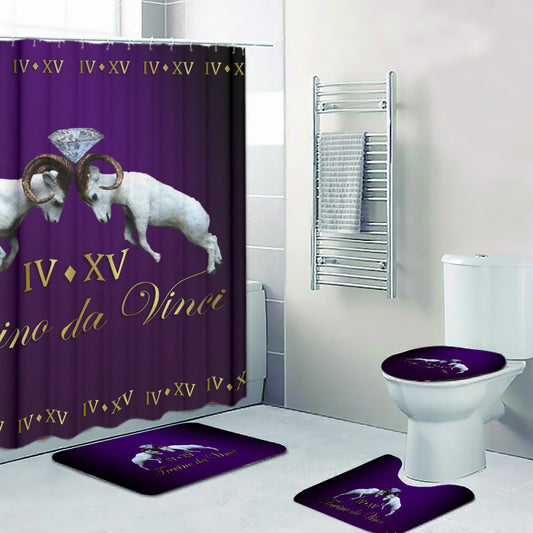Purple - IV XV Four-piece Premium Bathroom Set