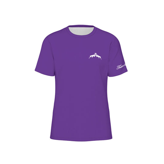 Logo print tee (left chest) - Purple