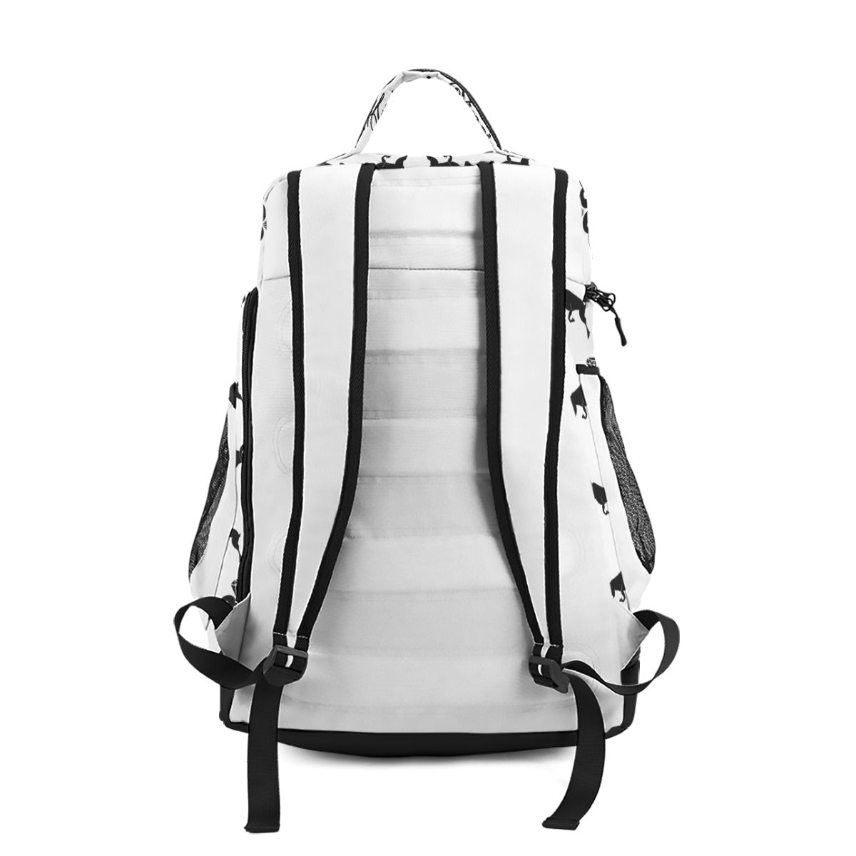 White & Black Monogram Backpack