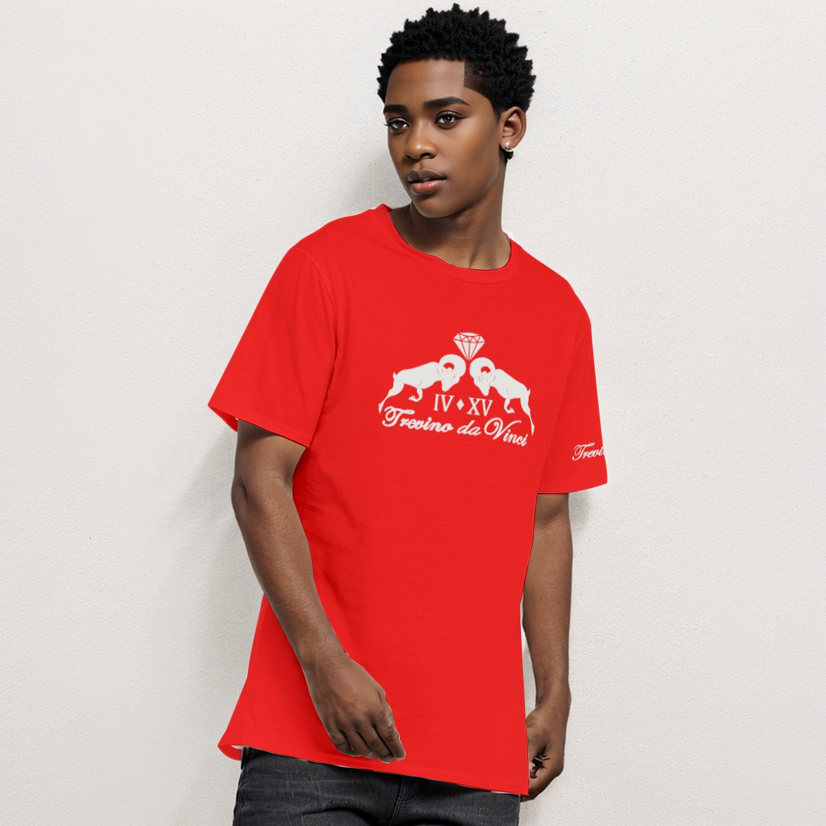 Center print logo tee - RED