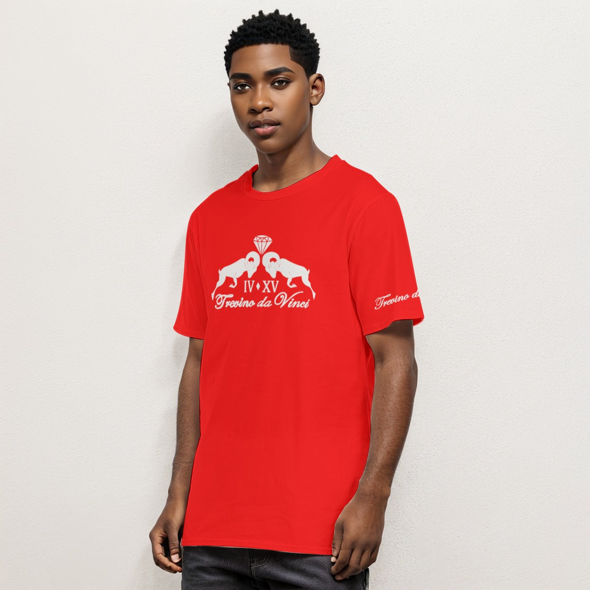 Center print logo tee - RED