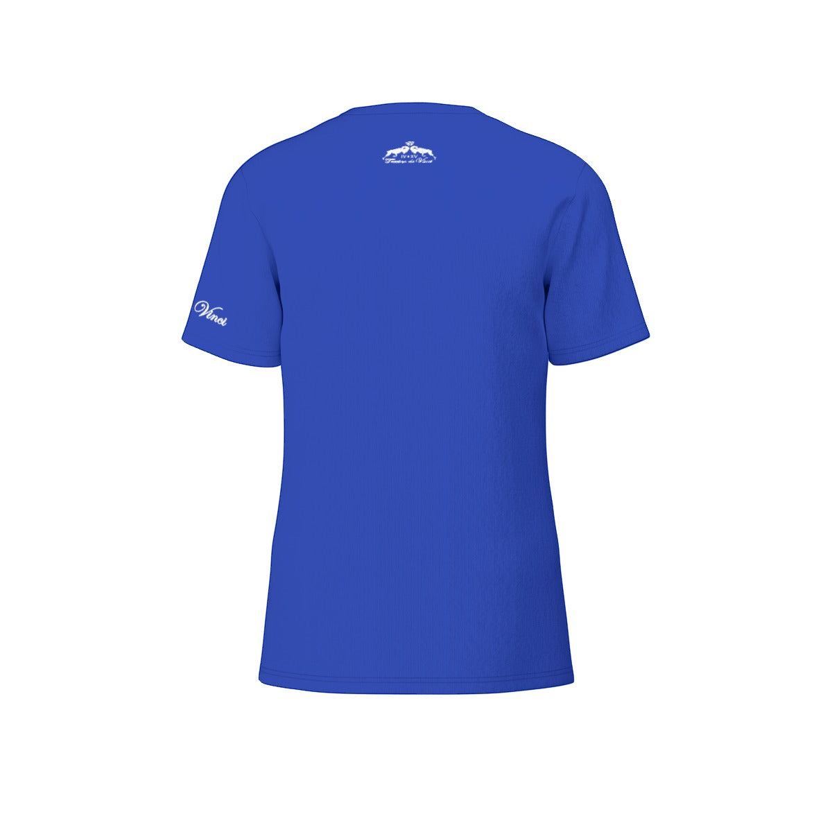 Logo print tee (left chest) - Royal blue