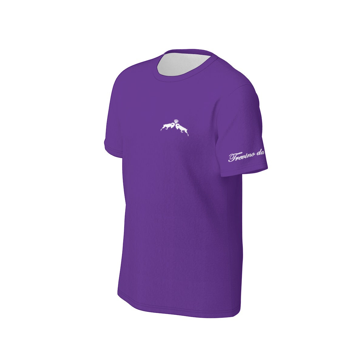 Logo print tee (left chest) - Purple