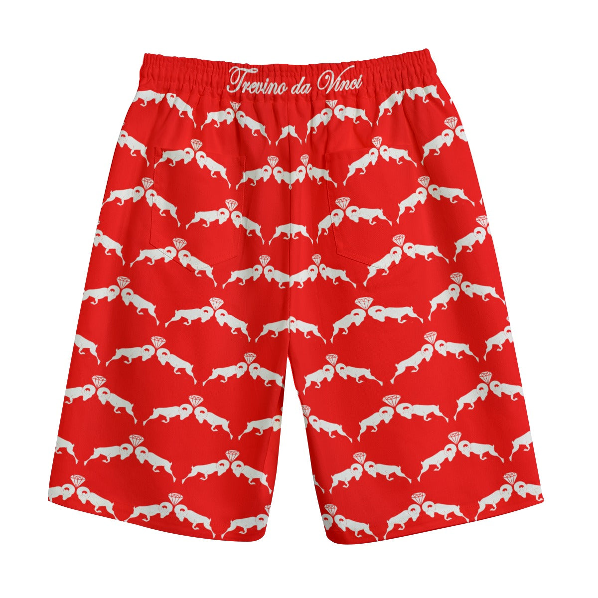 Monogram Shorts - RED/WHITE