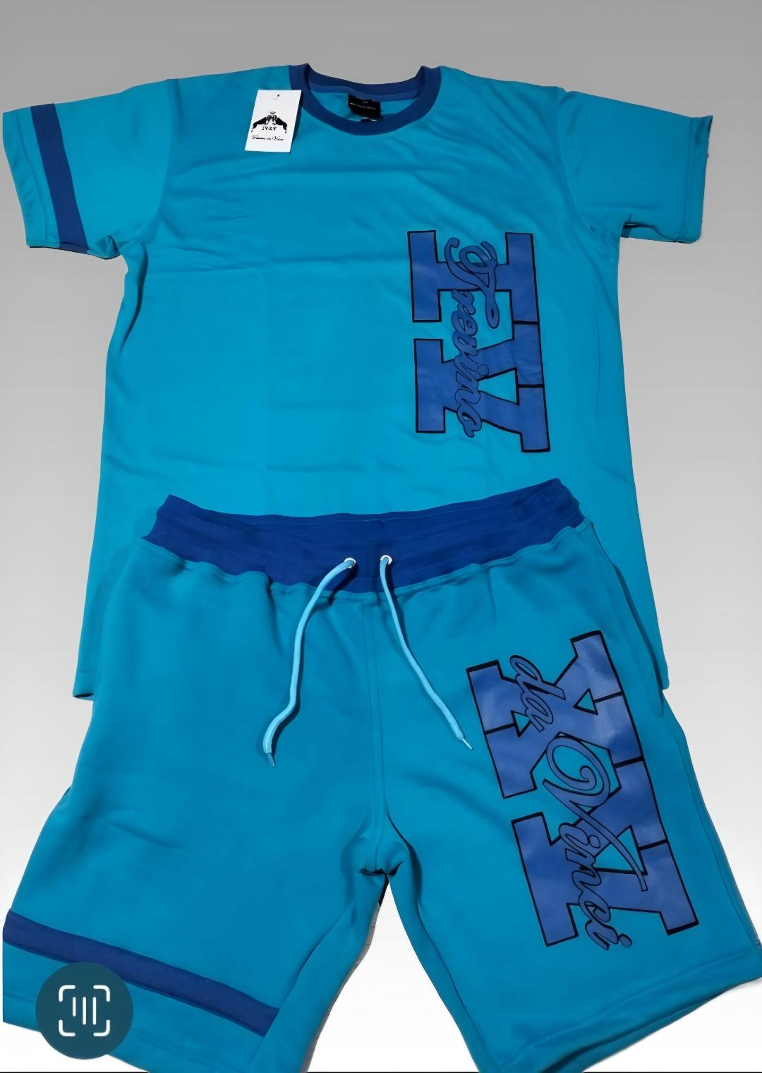 IV XV Logo Print Short Set (ALSO AVAILABLE IN TEAL & NAVY BLUE)